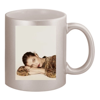 Barbara Palvin 11oz Metallic Silver Mug