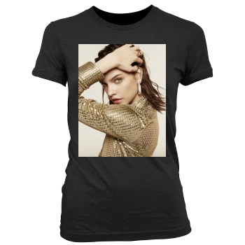 Barbara Palvin Women's Junior Cut Crewneck T-Shirt