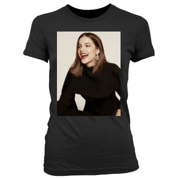 Barbara Palvin Women's Junior Cut Crewneck T-Shirt