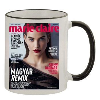 Barbara Palvin 11oz Colored Rim & Handle Mug