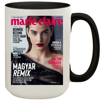 Barbara Palvin 15oz Colored Inner & Handle Mug