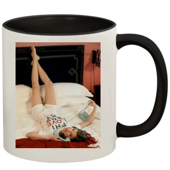 Barbara Palvin 11oz Colored Inner & Handle Mug