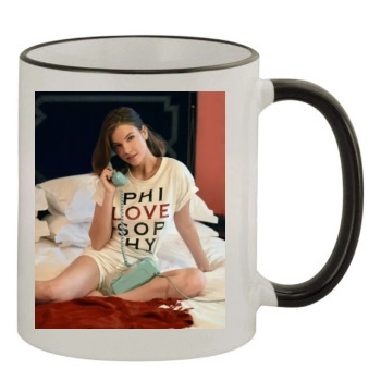 Barbara Palvin 11oz Colored Rim & Handle Mug