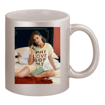 Barbara Palvin 11oz Metallic Silver Mug