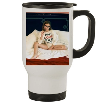 Barbara Palvin Stainless Steel Travel Mug