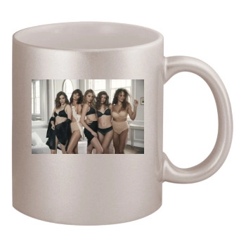 Barbara Palvin 11oz Metallic Silver Mug