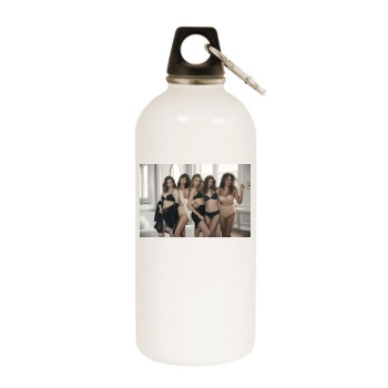 Barbara Palvin White Water Bottle With Carabiner