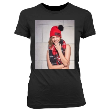 Barbara Palvin Women's Junior Cut Crewneck T-Shirt