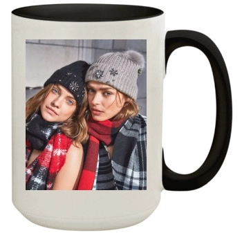 Barbara Palvin 15oz Colored Inner & Handle Mug