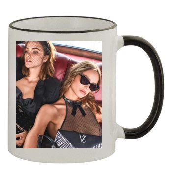 Barbara Palvin 11oz Colored Rim & Handle Mug