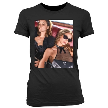 Barbara Palvin Women's Junior Cut Crewneck T-Shirt