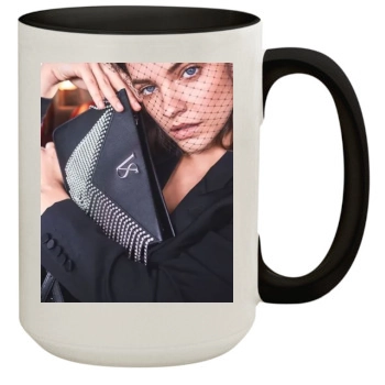 Barbara Palvin 15oz Colored Inner & Handle Mug