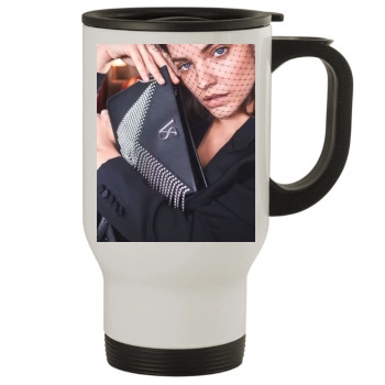 Barbara Palvin Stainless Steel Travel Mug