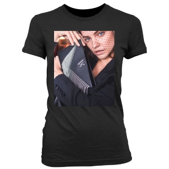 Barbara Palvin Women's Junior Cut Crewneck T-Shirt