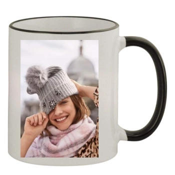 Barbara Palvin 11oz Colored Rim & Handle Mug