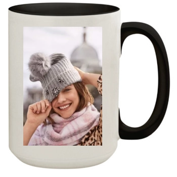 Barbara Palvin 15oz Colored Inner & Handle Mug