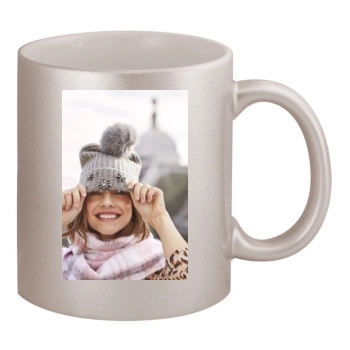 Barbara Palvin 11oz Metallic Silver Mug