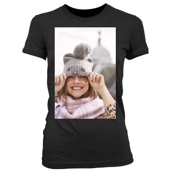 Barbara Palvin Women's Junior Cut Crewneck T-Shirt