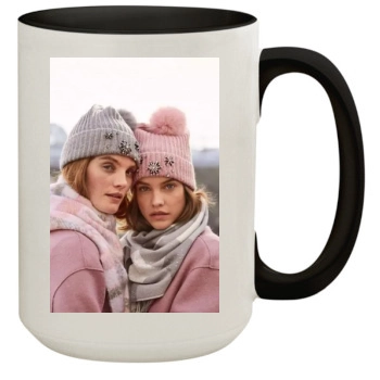 Barbara Palvin 15oz Colored Inner & Handle Mug