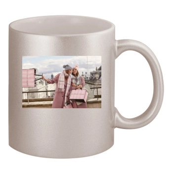 Barbara Palvin 11oz Metallic Silver Mug