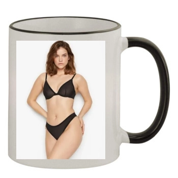 Barbara Palvin 11oz Colored Rim & Handle Mug