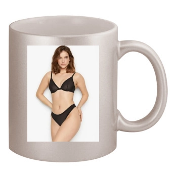 Barbara Palvin 11oz Metallic Silver Mug