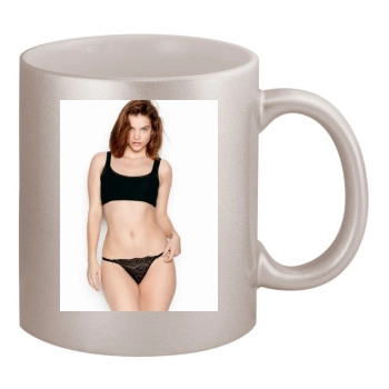 Barbara Palvin 11oz Metallic Silver Mug