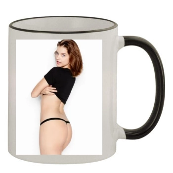 Barbara Palvin 11oz Colored Rim & Handle Mug