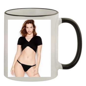 Barbara Palvin 11oz Colored Rim & Handle Mug