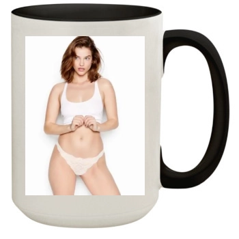 Barbara Palvin 15oz Colored Inner & Handle Mug