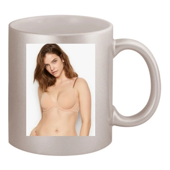 Barbara Palvin 11oz Metallic Silver Mug