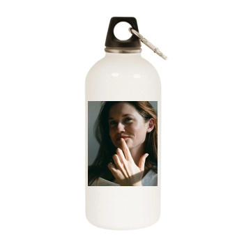 Bonnie Wright White Water Bottle With Carabiner