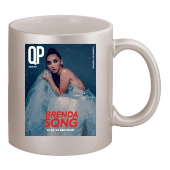 Brenda Song 11oz Metallic Silver Mug