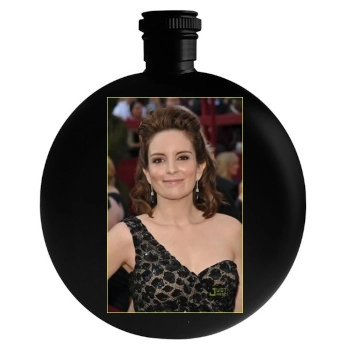 Tina Fey Round Flask