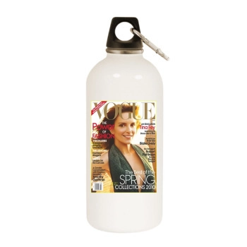 Tina Fey White Water Bottle With Carabiner