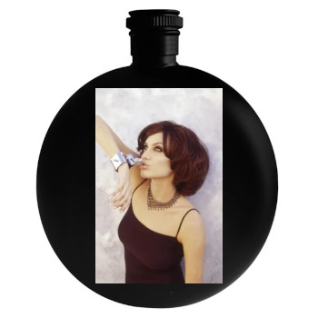 Angelina Jolie Round Flask