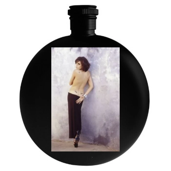 Angelina Jolie Round Flask