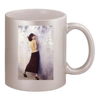 Angelina Jolie 11oz Metallic Silver Mug