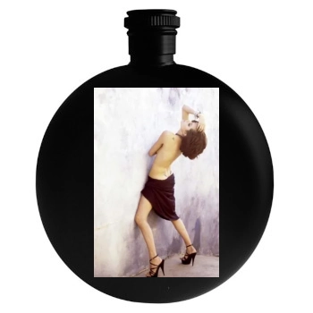 Angelina Jolie Round Flask