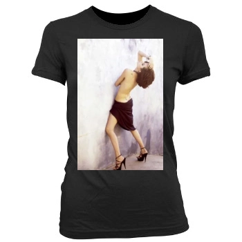 Angelina Jolie Women's Junior Cut Crewneck T-Shirt