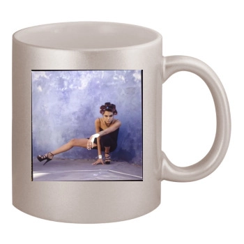 Angelina Jolie 11oz Metallic Silver Mug