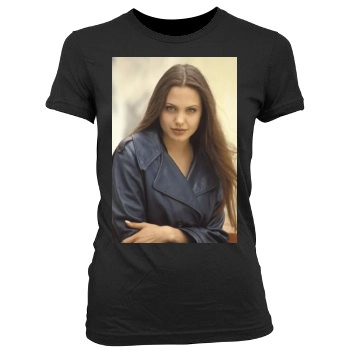 Angelina Jolie Women's Junior Cut Crewneck T-Shirt