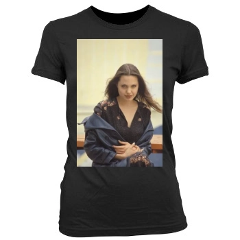 Angelina Jolie Women's Junior Cut Crewneck T-Shirt