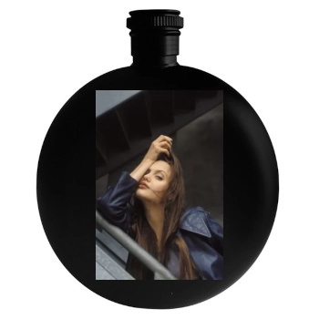 Angelina Jolie Round Flask