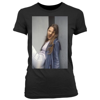 Angelina Jolie Women's Junior Cut Crewneck T-Shirt