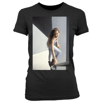 Angelina Jolie Women's Junior Cut Crewneck T-Shirt