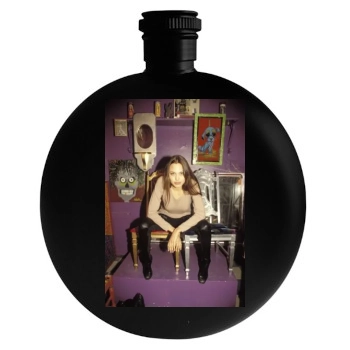 Angelina Jolie Round Flask