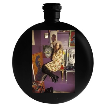 Angelina Jolie Round Flask