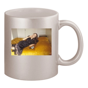 Angelina Jolie 11oz Metallic Silver Mug