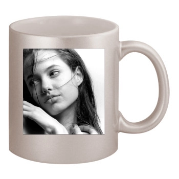 Angelina Jolie 11oz Metallic Silver Mug